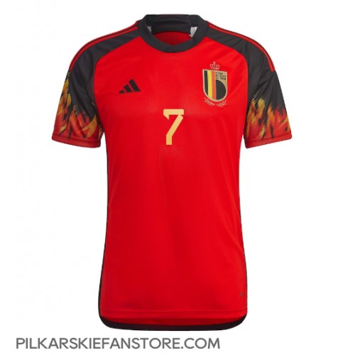 Tanie Strój piłkarski Belgia Kevin De Bruyne #7 Koszulka Podstawowej MŚ 2022 Krótkie Rękawy